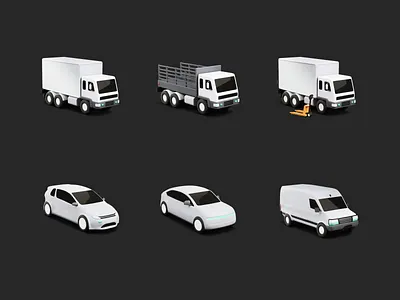 3D Icons for Curri 3d 3d art 3d design 3d modeling app art blender branding car delivery design graphic design illustration mobile motion graphics truck ui ux vehicles web