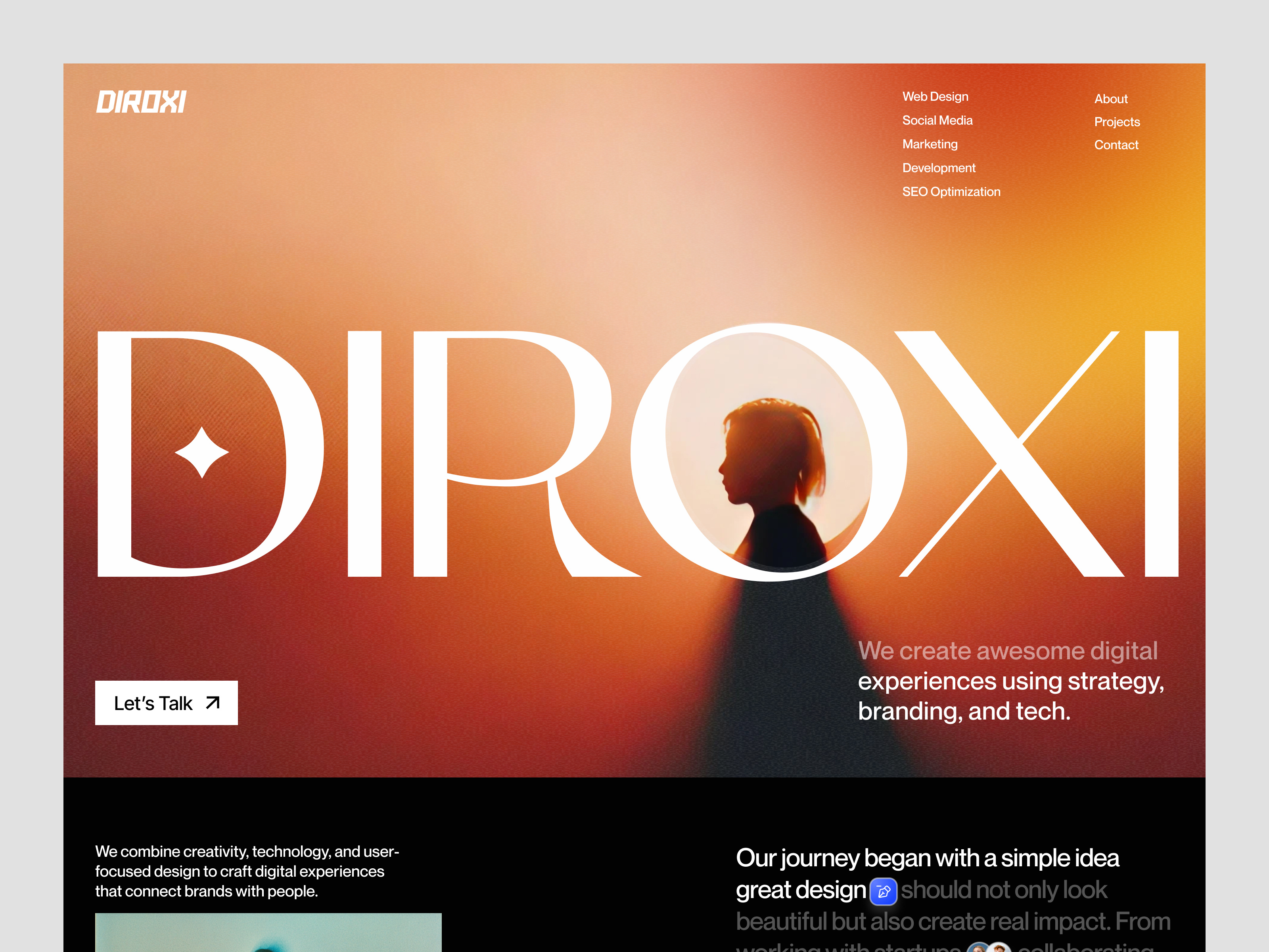 Creative Agency Hero Section Design