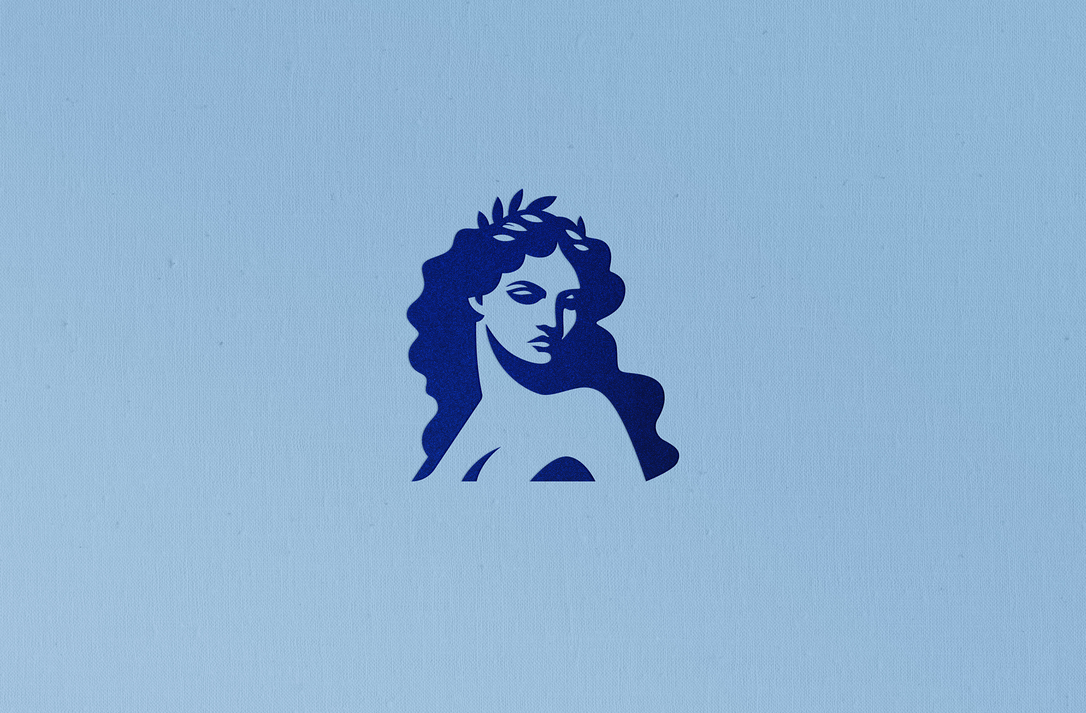 Goddess athena beauty branding design face goddess graphic design greece hair icon illustration laurel wreath logo logo design luxury portret vector waves woman