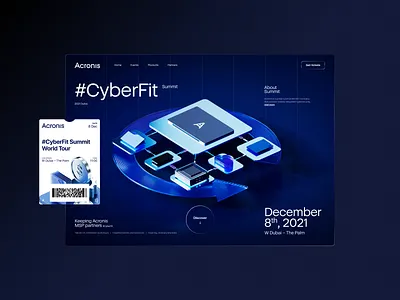 Web design for the Cybersecurity Summit branding conference tech ui ux web