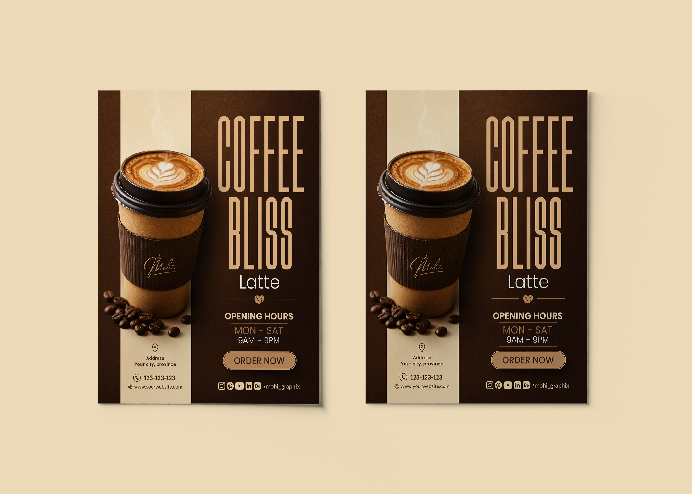 Coffe Poster Design 𐙚 flyer flyerdesign food flyer graphic design poster posterdesign