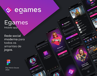 E-Games Mobile app design graphic design illustration ui ux