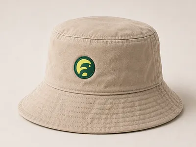 Animal Facts Bucket Hat mockup animal facts brand design brand identity branding bucket hat creative direction graphic design hat logo logo design logomark merch swag