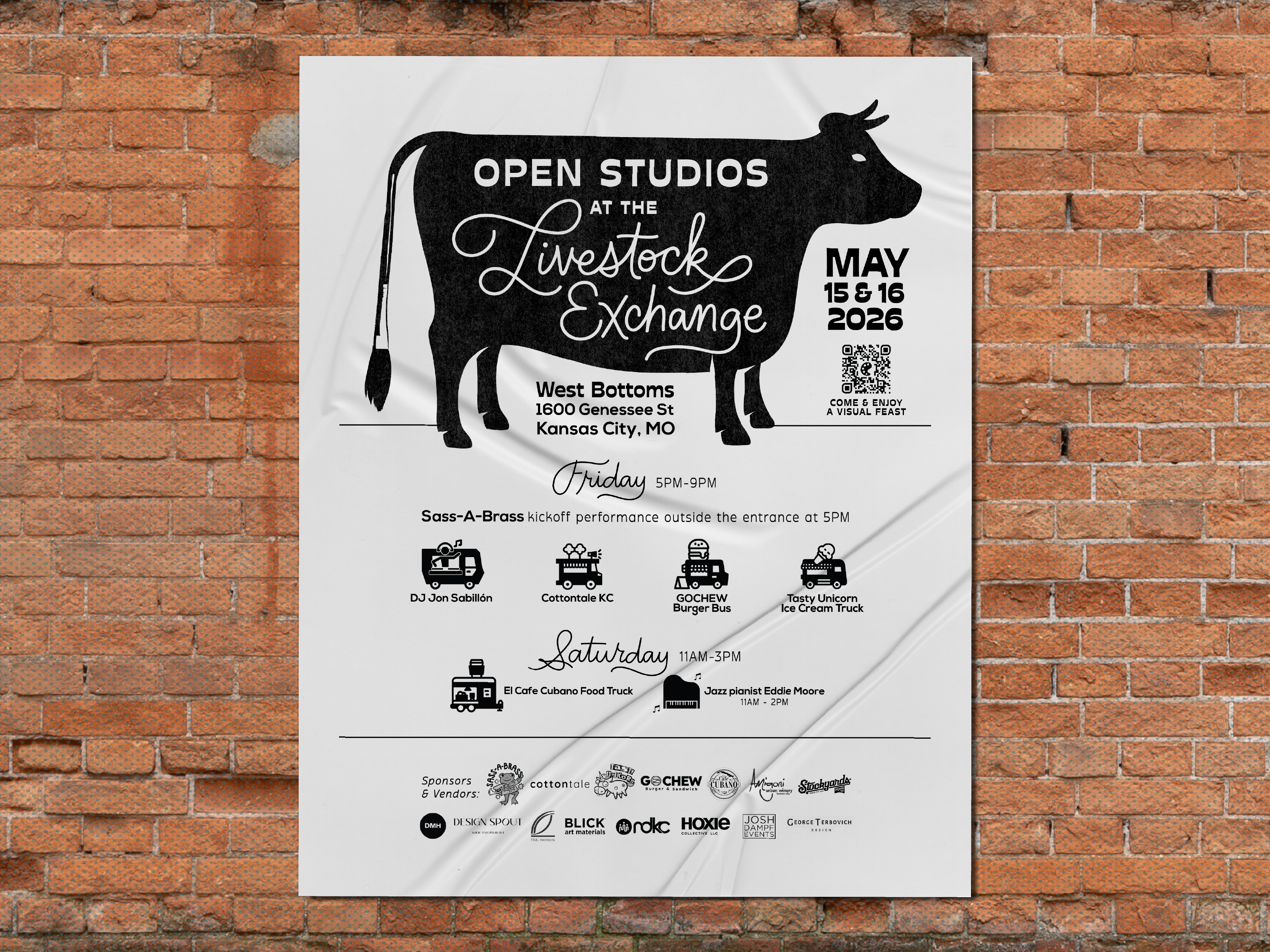 Open Studios poster and postcard design
