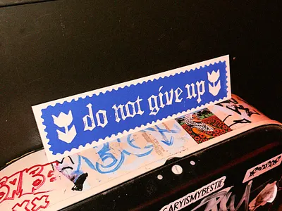 DO NOT GIVE UP Lino Cut block print block print hand lettering do not give up gorilla marketing hand lettering handlettering illustration illustrator lettering lino cut lino cut art lino cut flowers lino cut hand lettering typography