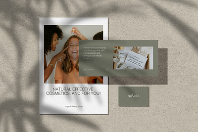 Case cover for natural cosmetics beuty cosmetics design graphic design user interface web design