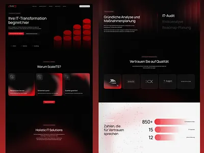 B2B IT Consulting & Managed Services — Web Design b2b consulting design figma it security tech ui ux web webdesign website