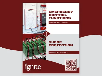 Ignite Webinar Social Promo contractor e learning education electronics fire safety life safety manufacturing technology