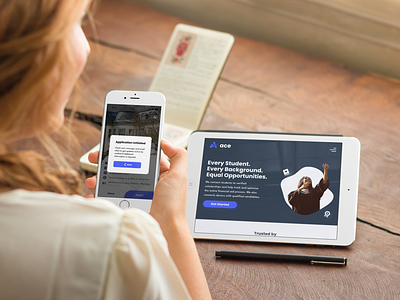 Ace mobile app and tablet website app behance design mobile design responsive design tablet ui uidesign userinterface ux uxdesign web design website