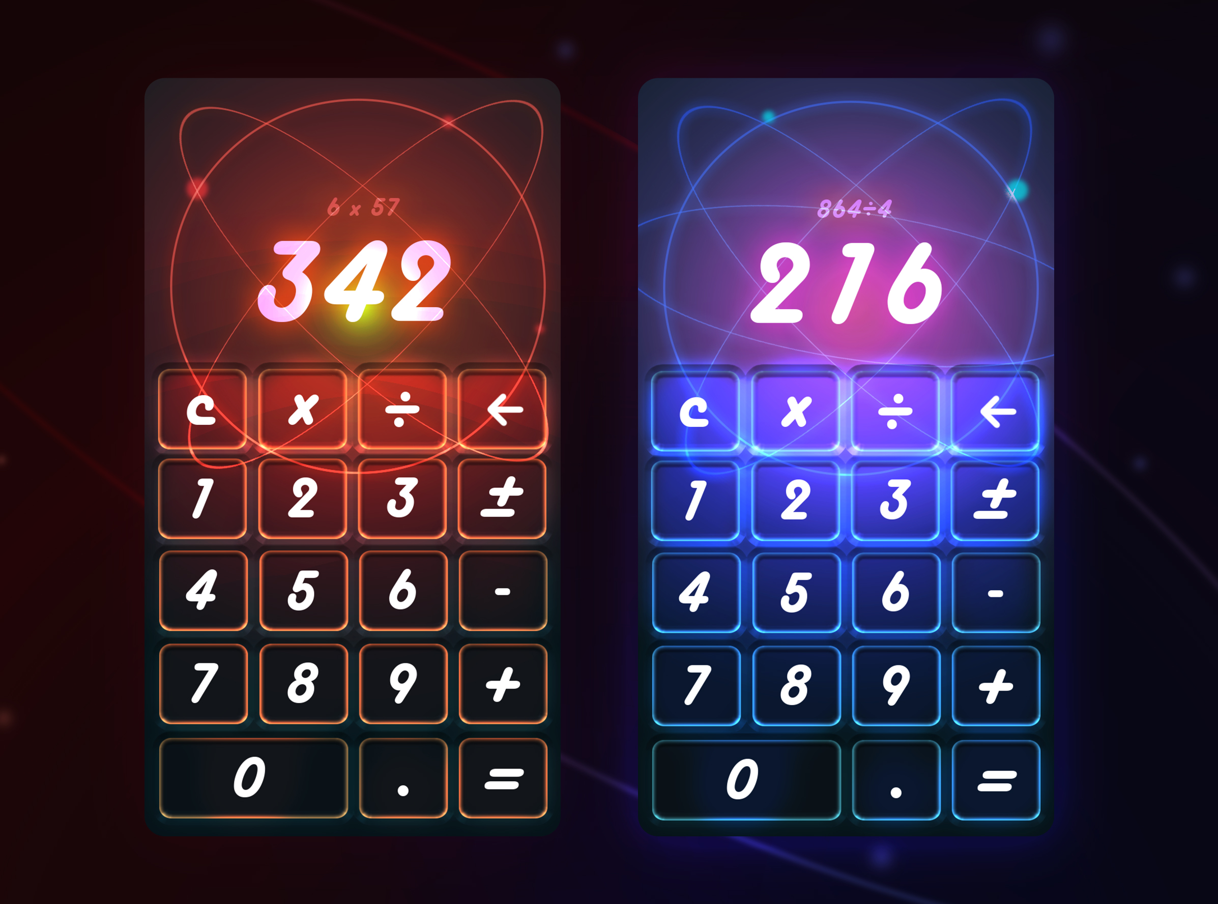 Atomic Calculator By Emily Hui On Dribbble