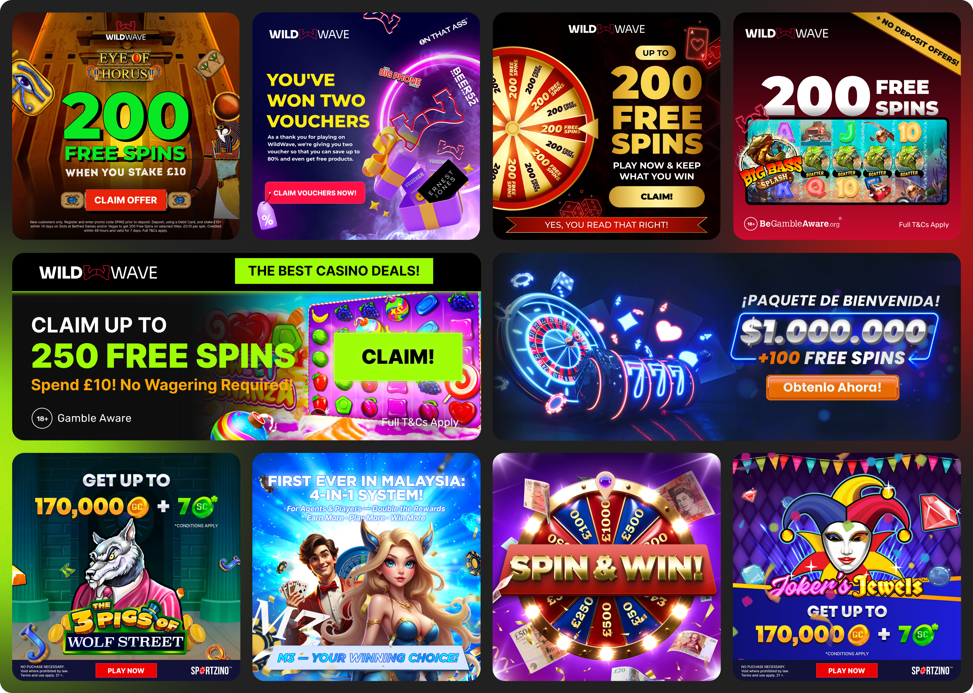 Example of Banner Design For Casino & Betting Brand
