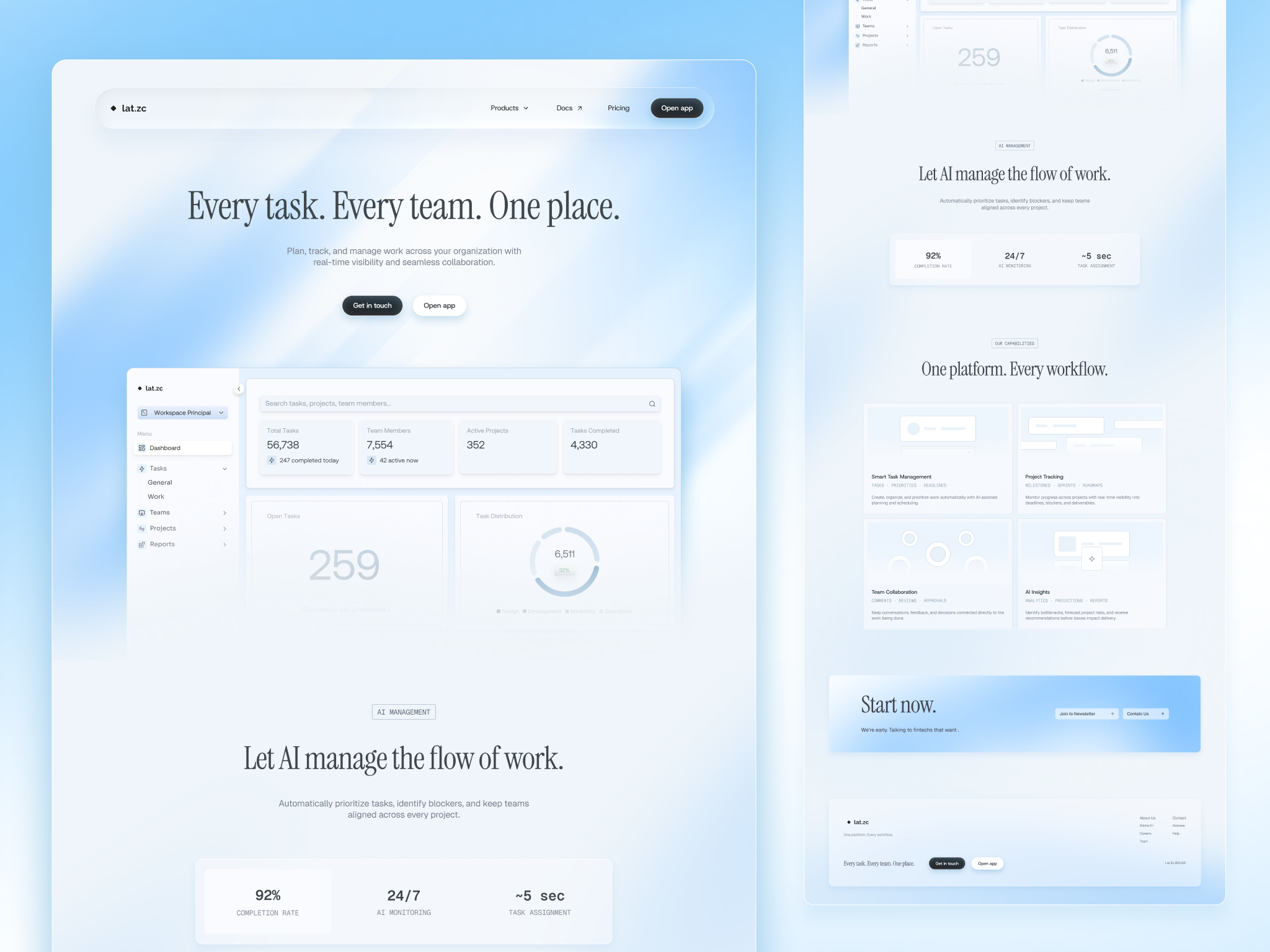 Lat.zc - AI Task Management Platform