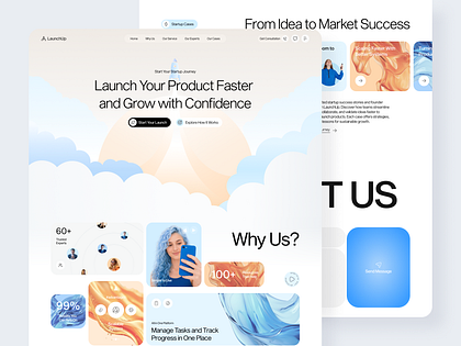 Startup Growth Landing Page by Alex Pavlov