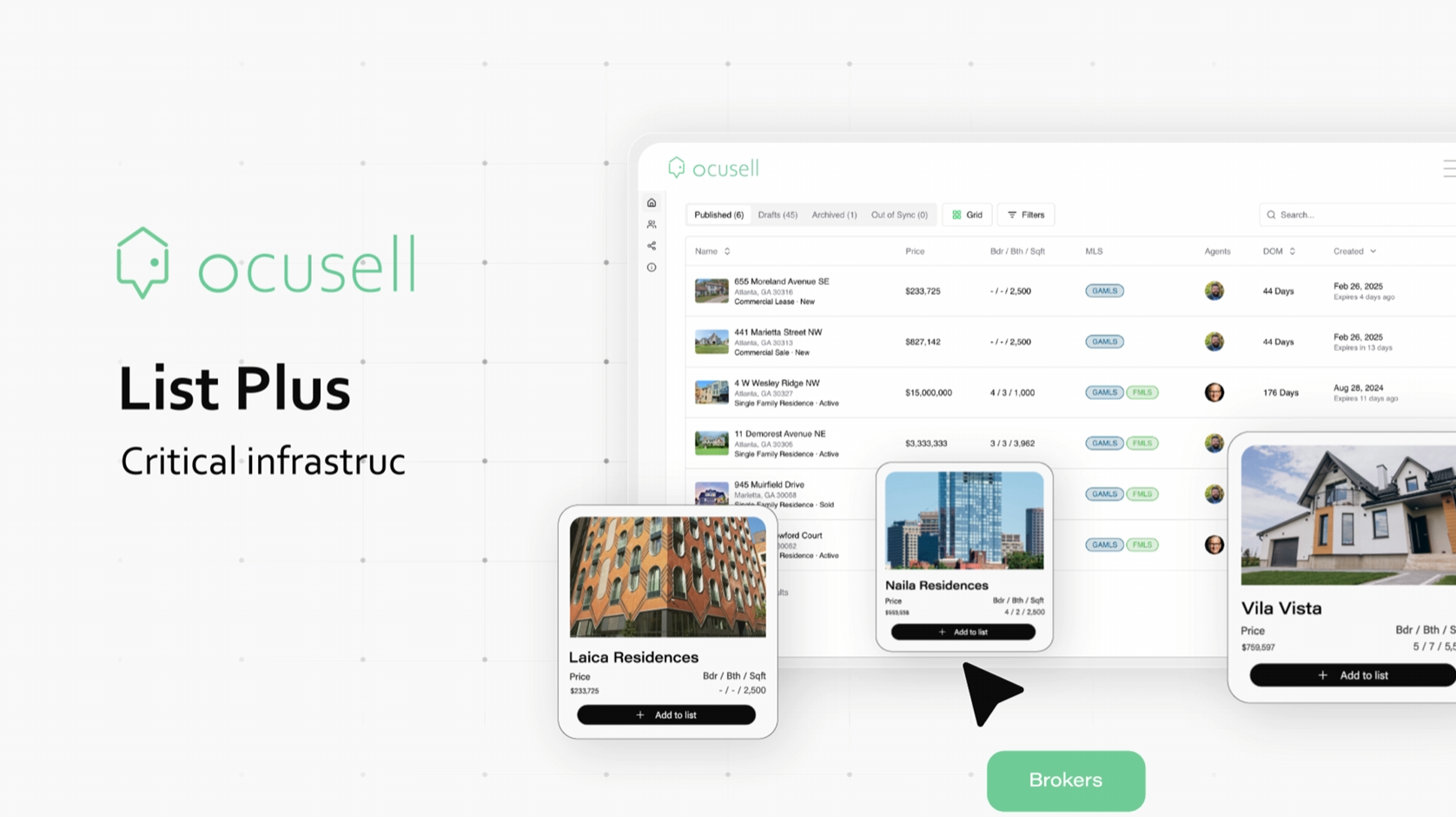 Ocusell List Plus — SaaS Explainer & UI Motion Design 2d animation 2d explainer video after effect animated explainer video animated video animation b2b video corporate video design explainer video illustration motion graphics real estate real estate video saas explainer video saas video smoothvisual ui ui animation