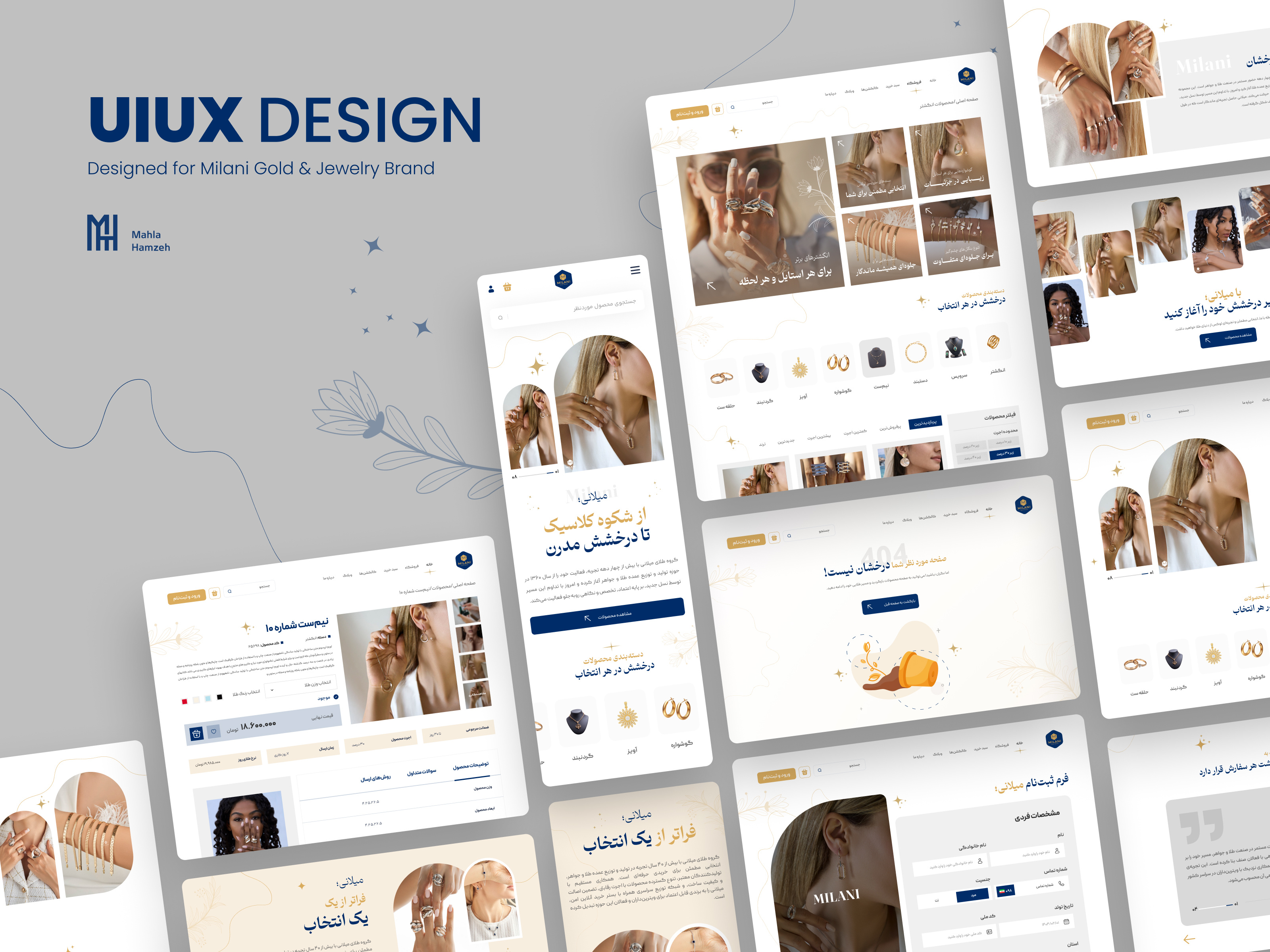 UI/UX Project | Online Gold Jewelry Brand