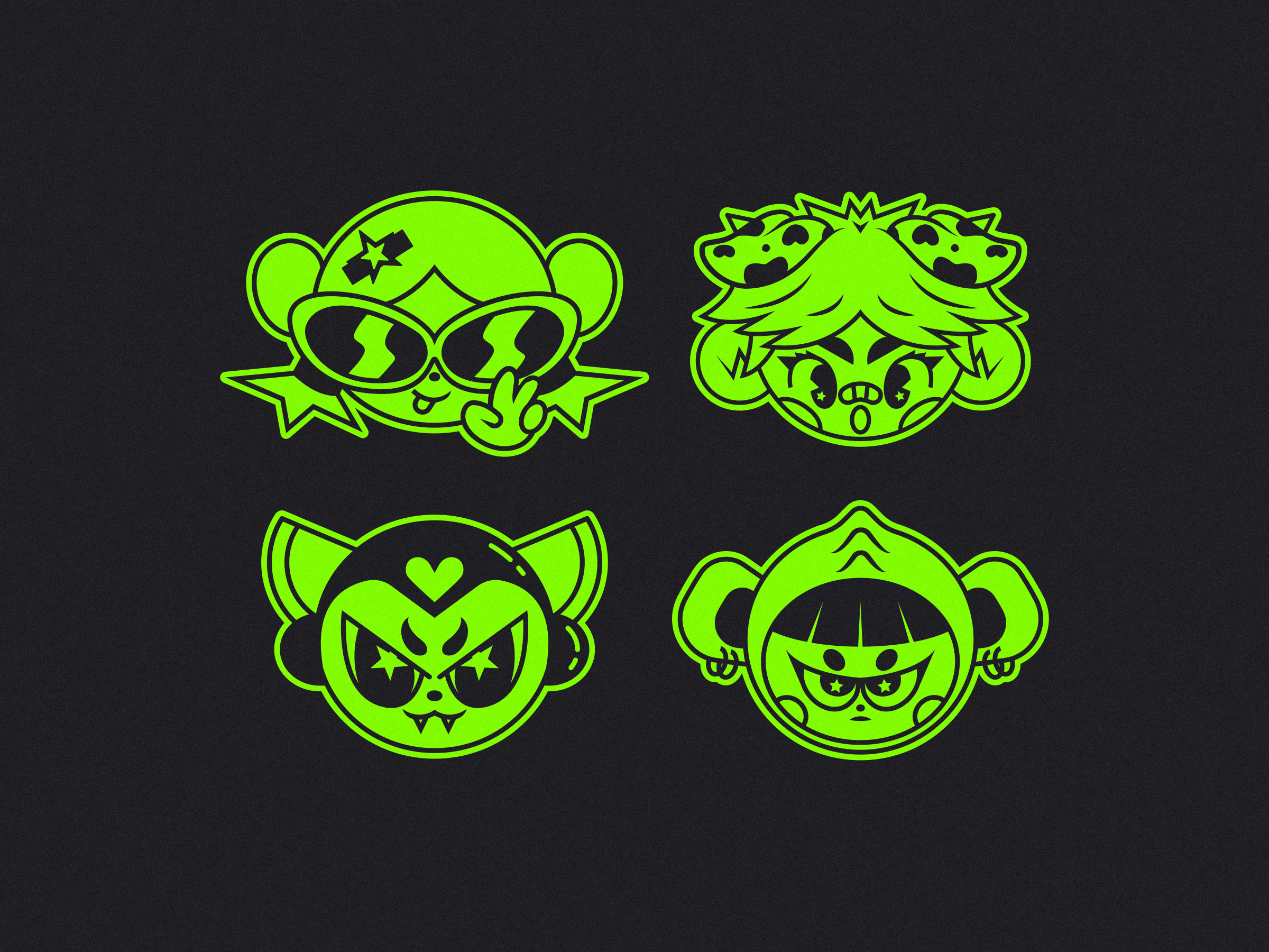 Y2K Sticker Set V02