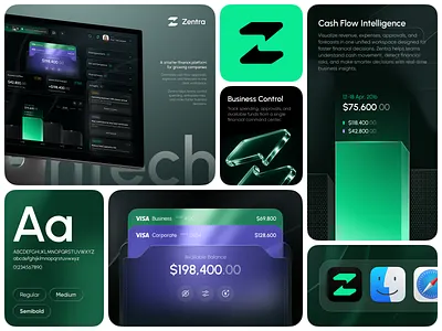 Zentra — Smart Financial Command Center admin dashboard ai artificial intelligence bank banking finances fintech innovation interface minimalism modern dashboard money product designer statistics ui design ux design web design