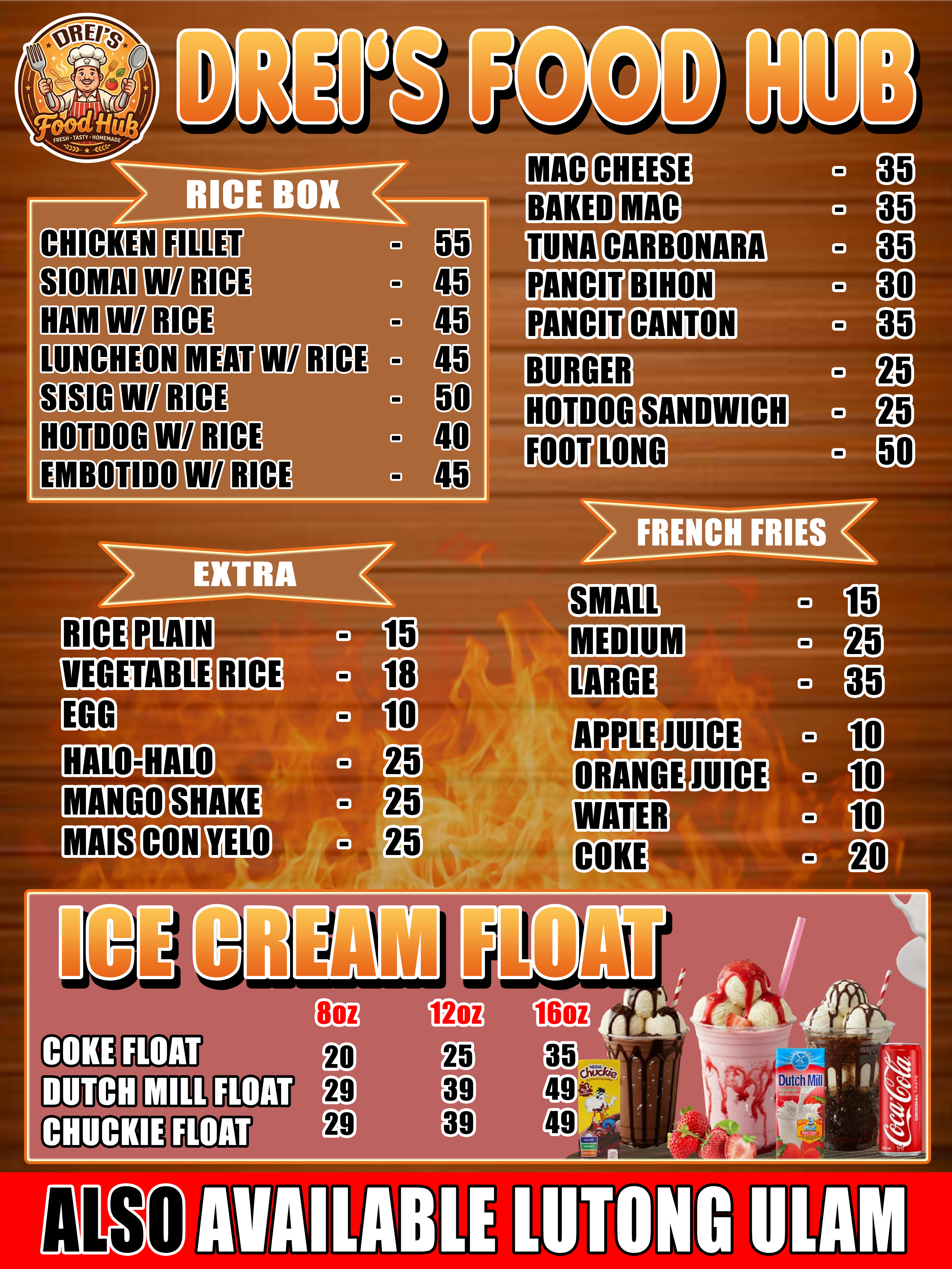 FOOD MENU