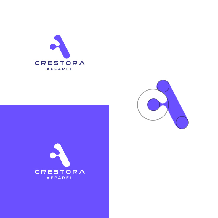 Crestora Apparel Logo Design