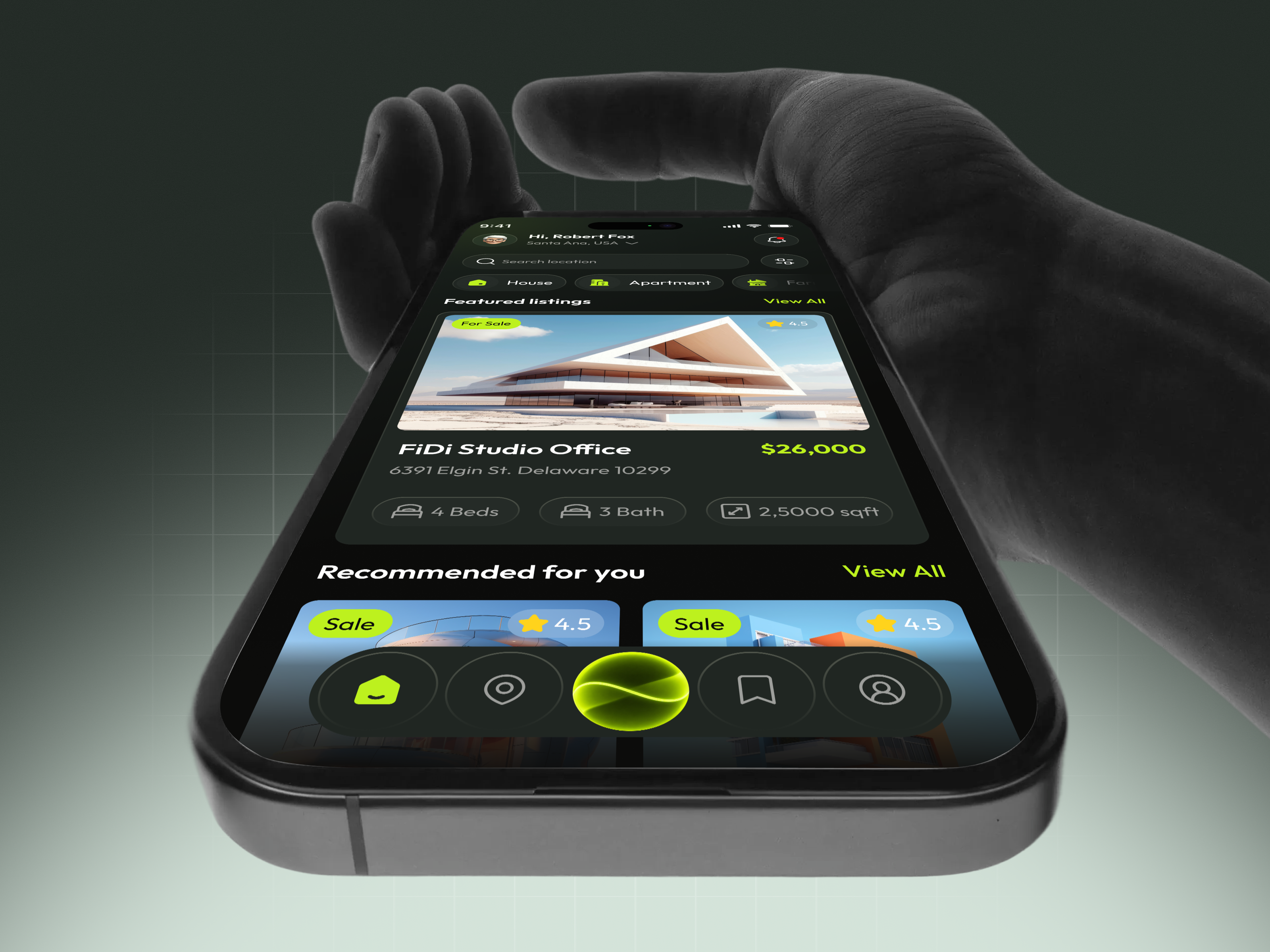 Real Estate Mobile App UI – Property Finder ai aidesign airealestate appdesign appui homediscovery mobileappdesign mobileui propertyapp propertyfinder propertylisting realestate realestateapp realestatedesign realestateui saikat211 smartsearch uidesign uiuxdesign uxdesign