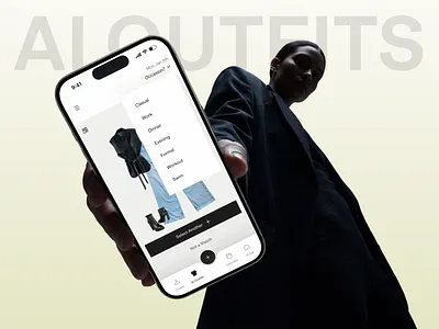 AI Outfits Occasion Mobile App | Smart Wardrobe Fashion App agentic ai ai app app design fashion app mobile app mobile app design outfit planner app ui design