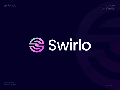 Swirlo — Modern S Letter Circular Swirl Logo Design abstract logo bold logo brand identity branding design circular logo creative logo finance logo geometric logo letter s logo logo design logo mark minimal logo modern logo monogram logo professional logo s logo startup logo swirl logo swirlo logo tech logo