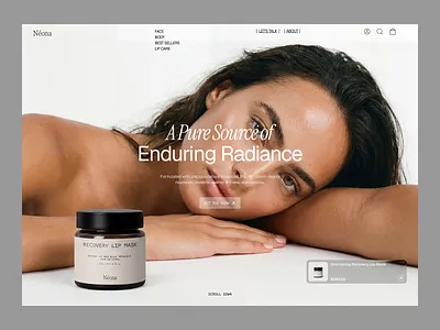 Clean Skincare & Beauty Brand Landing Page ✨🌿 beauty brand design branding clean beauty cosmetics branding dashboarddesign design e commerce ui figma glow skin illustration natural skincare productdesign responsive design skincare landing page ui uiux userexperience ux design webapp wellness brand