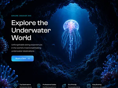 iDive - Underwater Exploration Platform branding creativedesign dashboarddesign designinspiration digitalproduct figma frontenddevelopment interactiondesign landingpage mobileappdesign productdesign saasdesign startupdesign uidesign uiux userexperience uxdesign webdesign webdevelopment webflow