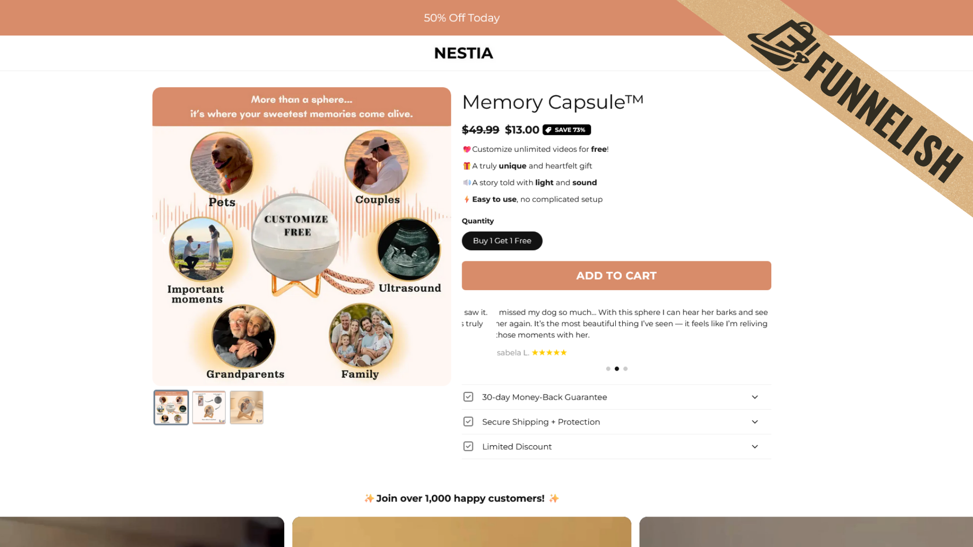 Memory Capsule - Funnelish design designing funnel funnel funnelbuilder funnelish funnelish tempalte sales funnel sales page