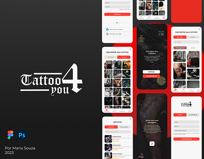 Tattoo 4You app design graphic design illustration logo ui ux