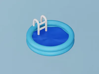 Swimming Pool 🏊 3d art blender 3d design graphic graphic design icon illustration pool render sports swimming swimming pool water