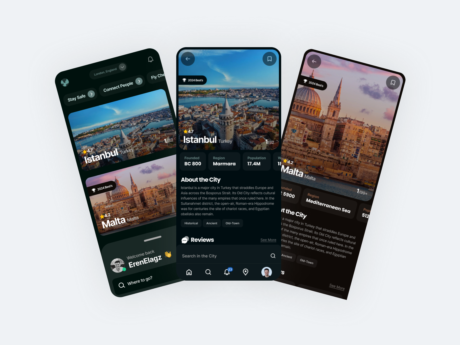 Travel App UI Design
