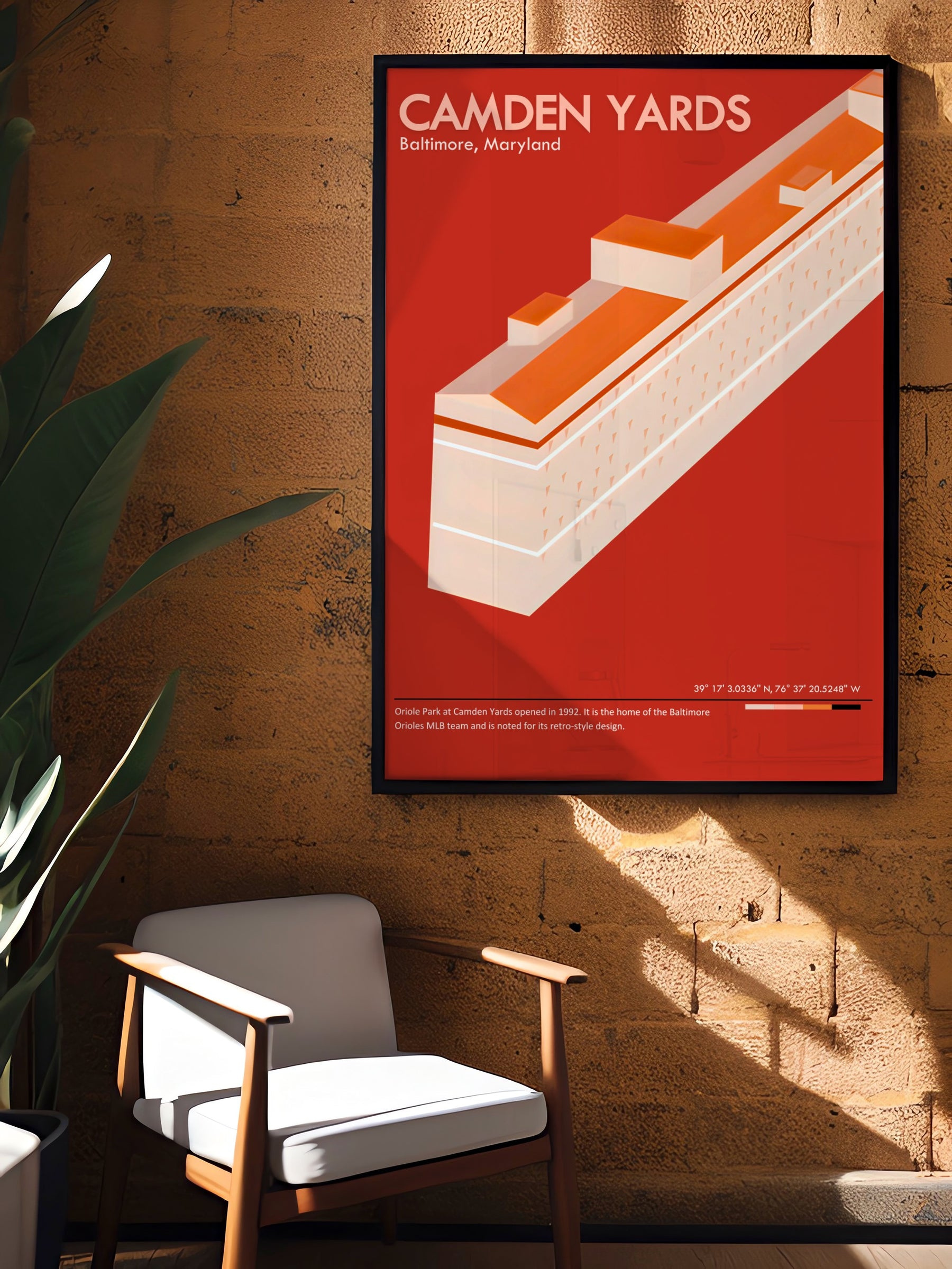 CAMDEN YARDS STADIUM POSTER