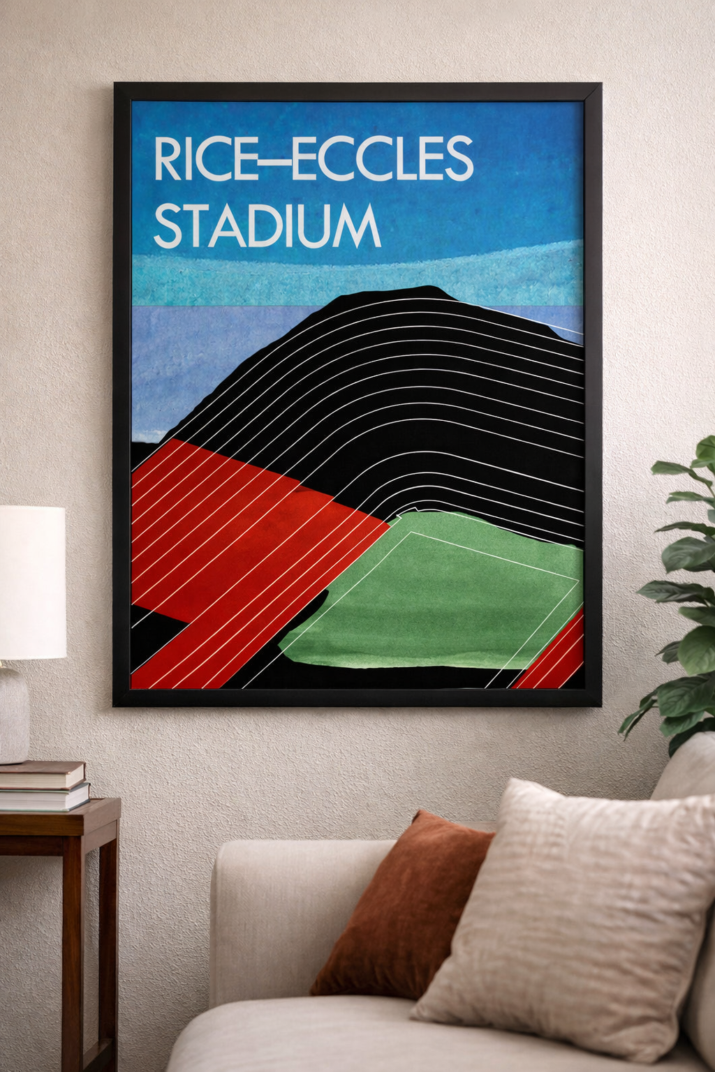 RICE-ECCLES STADIUM POSTER