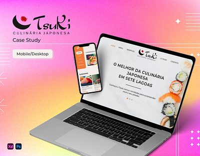 Tsuki Sushi Case Study app design graphic design ui ux