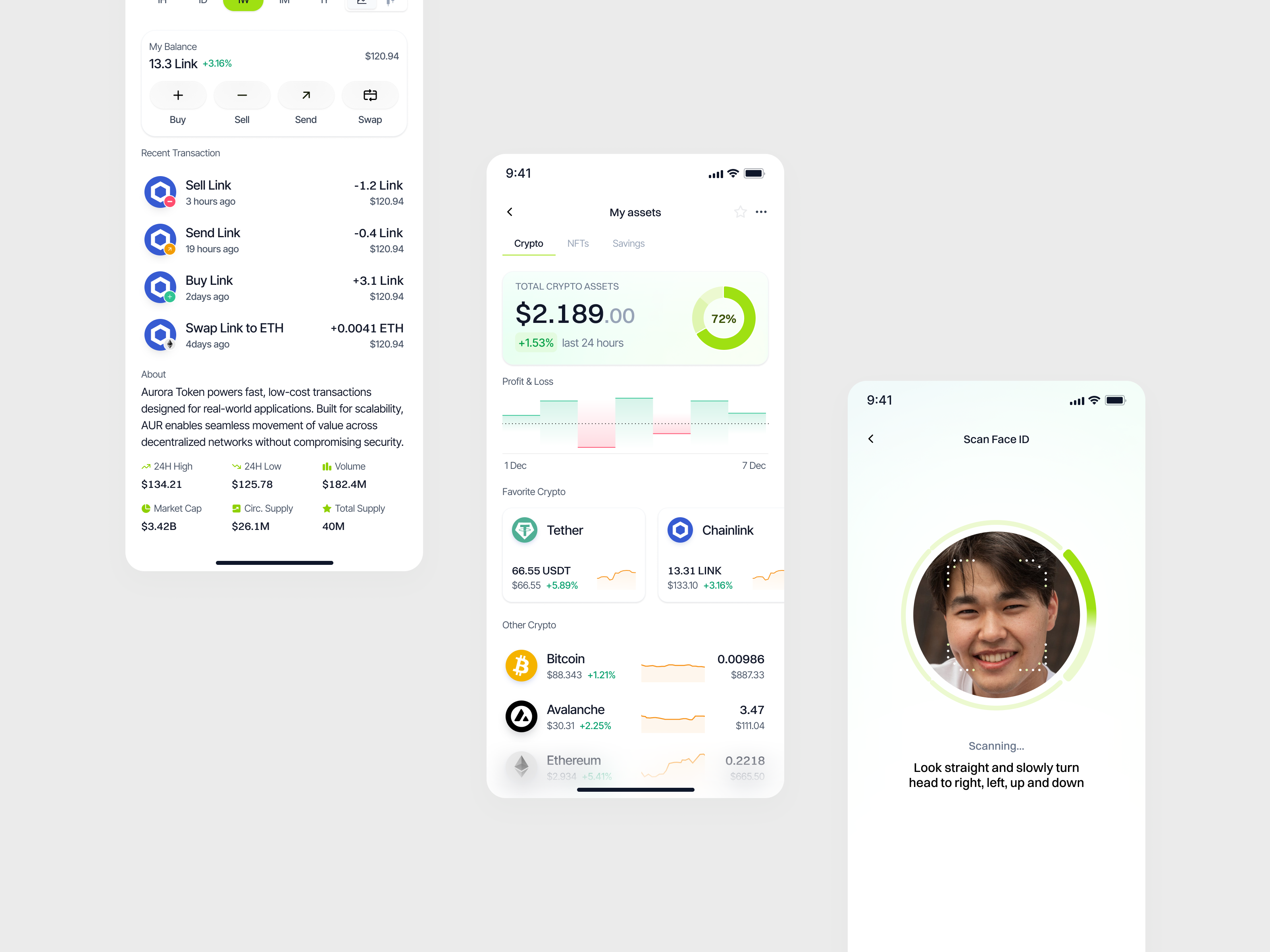 Payvexx - DeFi Mobile App Assets Feature