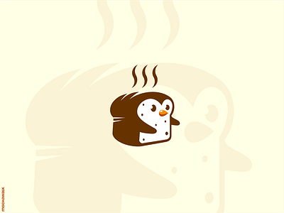 Penguin Bakery Logo adorable animal bakery bird bread creative cute design food illustration logo logodesign logomark penguin playful vector