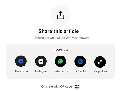 Social Share Design dailyui design ui ux