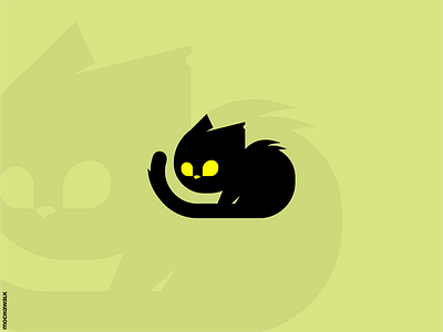 Little Black Cat Logo adorable animal black cat cat cute design illustration kitten kitty logo logodesign logomark mascot pet playful tail vector