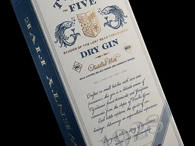 Twenty Five Gin - Box design box design brand identity branding distillery dry gin gin gin label graphic design illustration label label design packaging packaging design