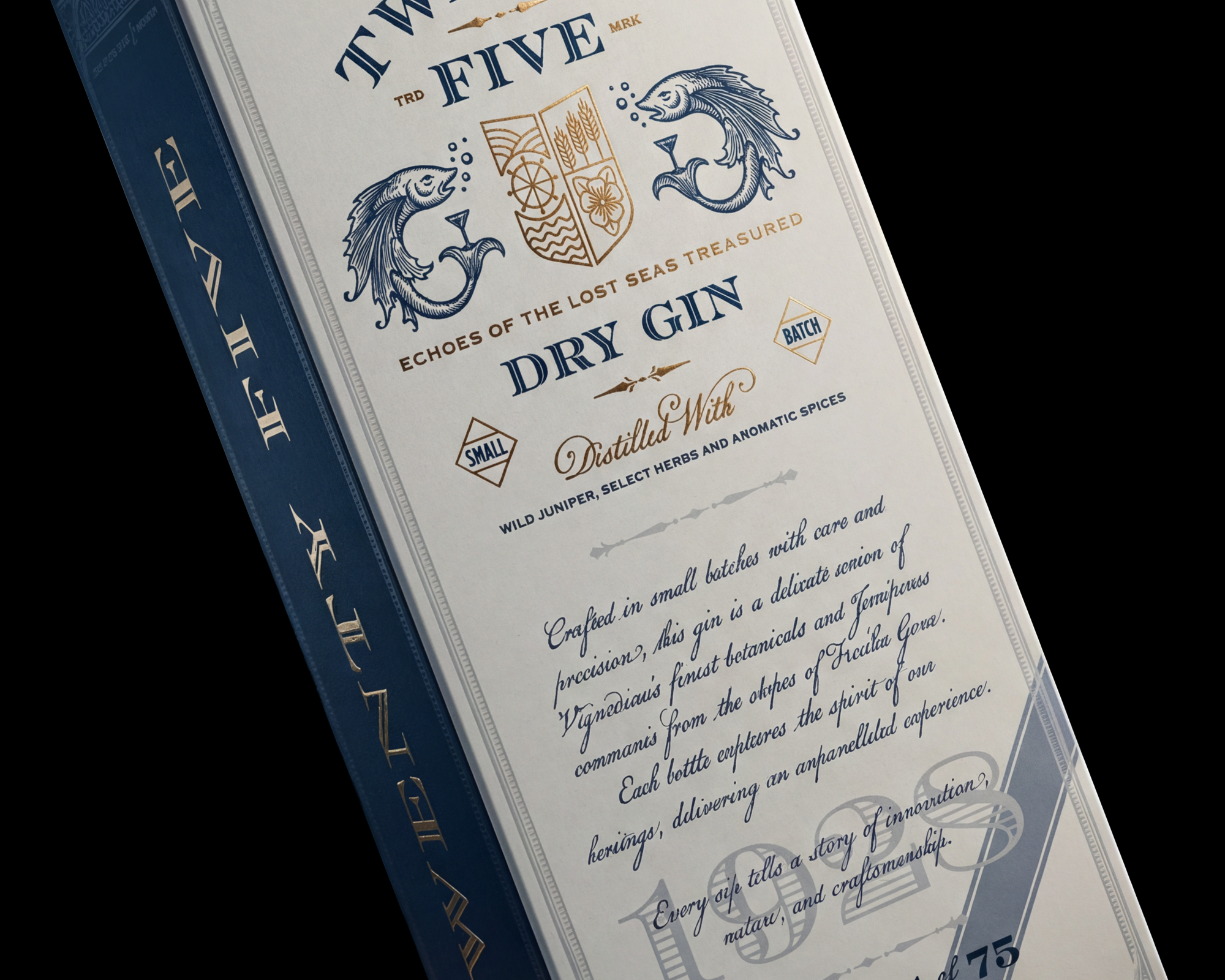 Twenty Five Gin - Box design