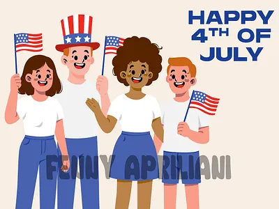 Diverse Group Celebrating with American Flags america american celebration democracy diverse festive fireworks flags holiday independence independent july nation national patriotic patriotism state unity us usa