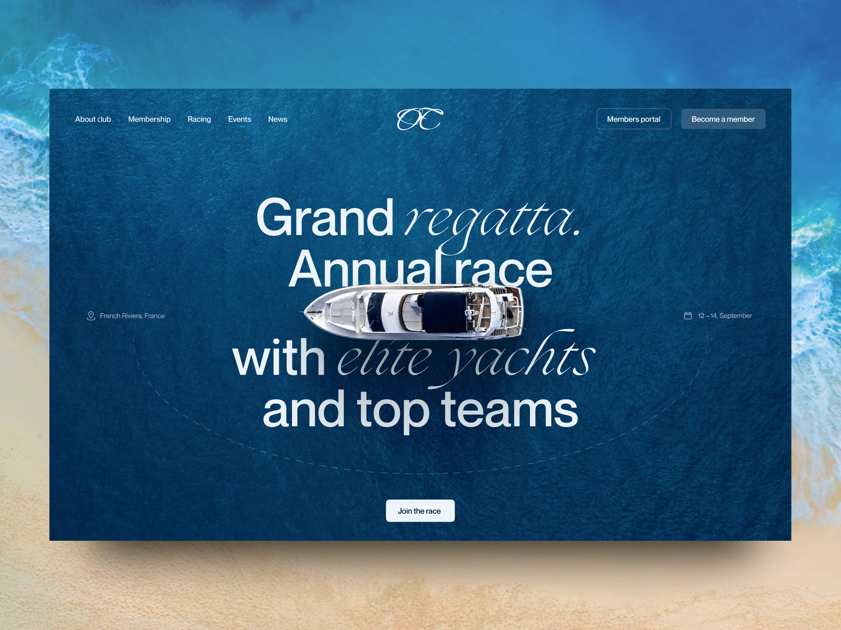 Luxury Website Design For Yacht Club – Ocean Crest