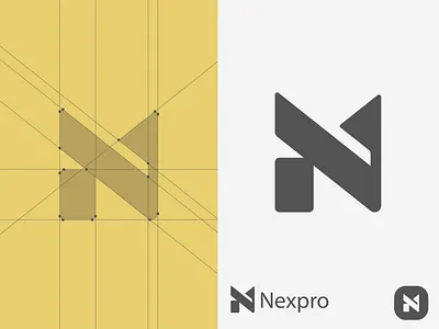 Nexpro, Tech Agency logo agency brand guidelines brand identity brand system branding clean digital marketing geometric logo icon lab logo design media minimal minimalist logo nexpro saas symbol visual identity