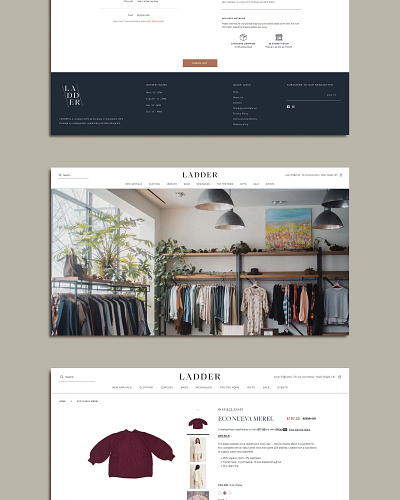 Ladder / Cleveland boutique ecommerce retail shopify shopify theme ui ux ux design ux development web design web development