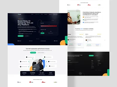 RubyCI - Website Redesign branding design ui uiux userinterfacedesign ux web webdesign websitedesign