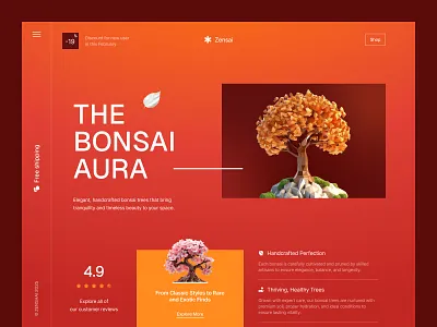 Bonsai E-Commerce Website Design branding buraqlab ecommerce landingpage productdesign uidesign uxdesign webdesign