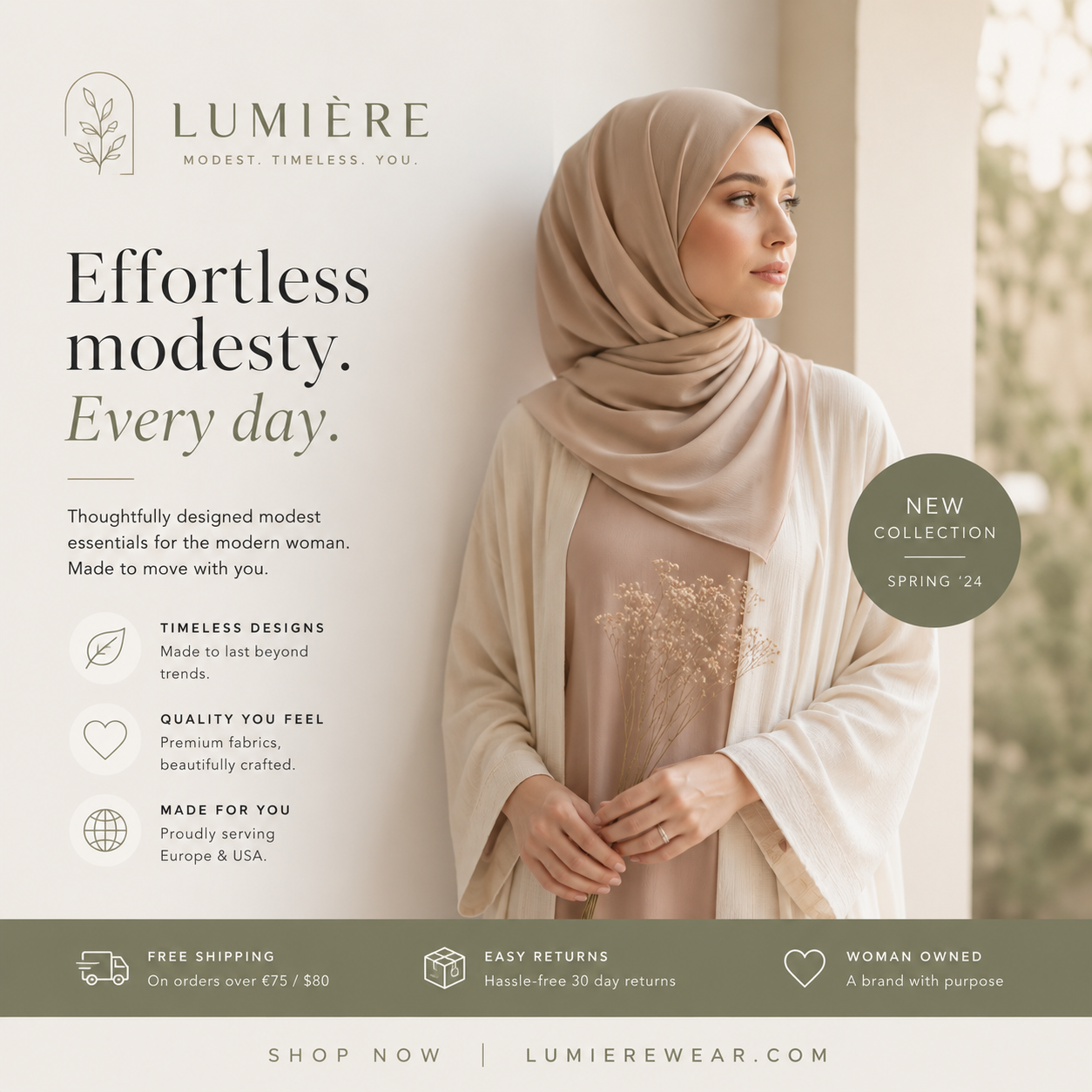 Example of Luxury Brand Ads & Social Media Design