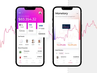 FiMag - Finance App activity app design bank bank app banking card clean design expenses finance finance app fintech income minimalist mobile app mobile ui mobiledesign money ui