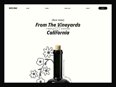 Wine Experience Landing Page creative design eye catching landing page product ui user experience design ux web website wine